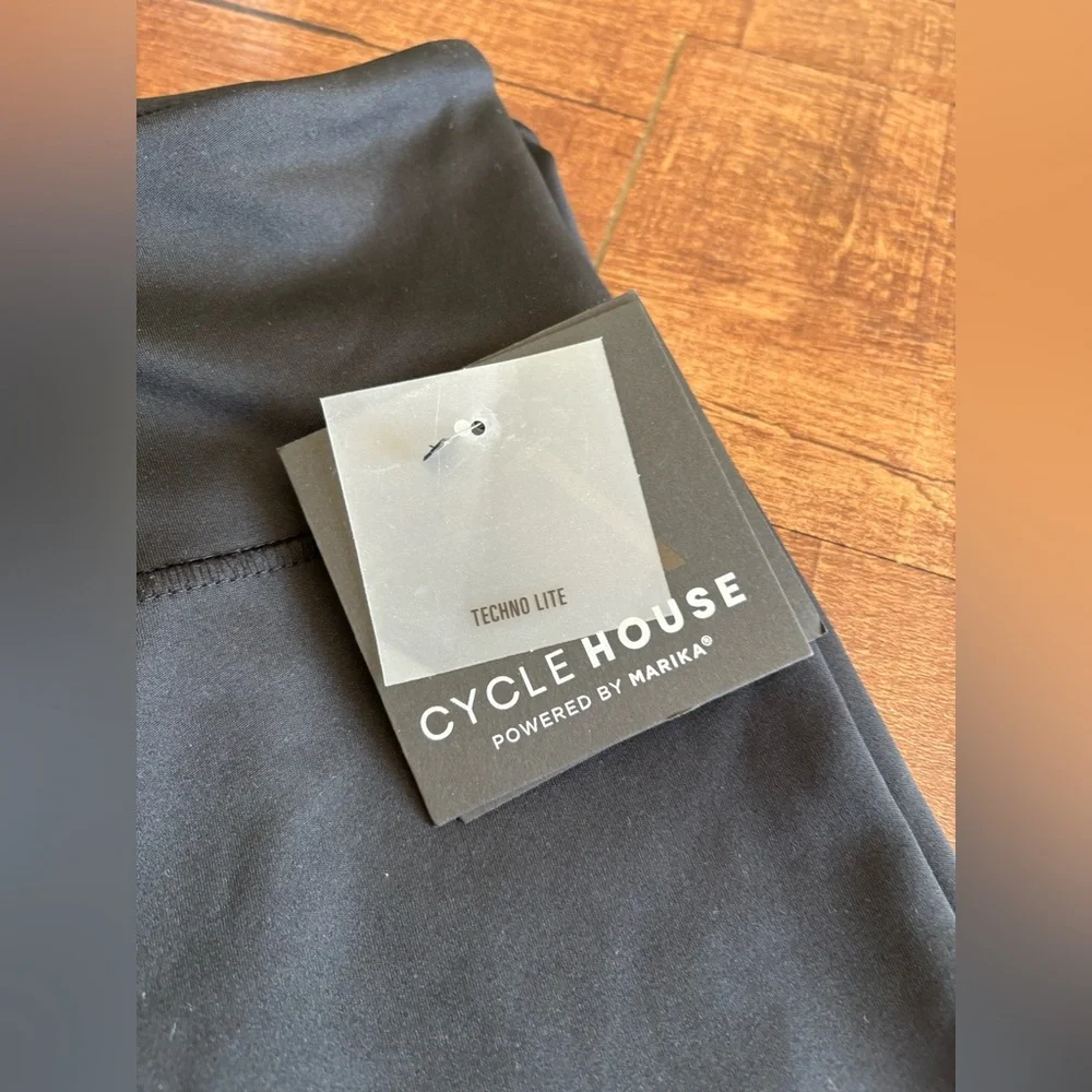 NWT | Marika Cycle House Capri Leggings |Black, Rainbow | L - Picture 2 of 9